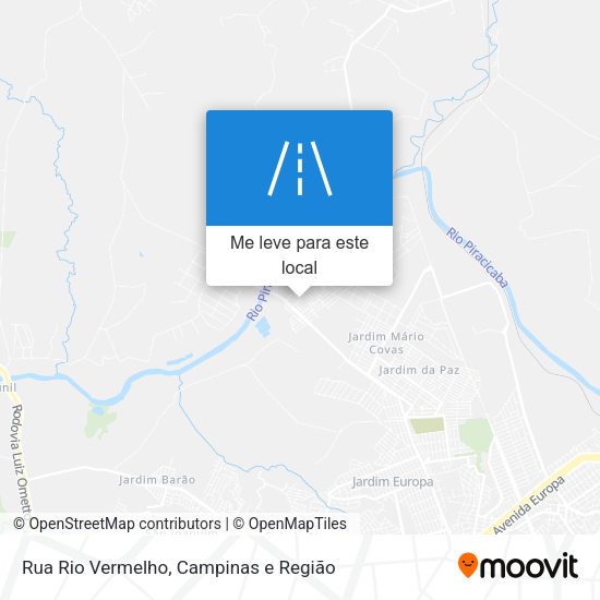 Rua Rio Vermelho mapa