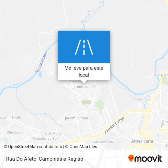 Rua Do Afeto mapa