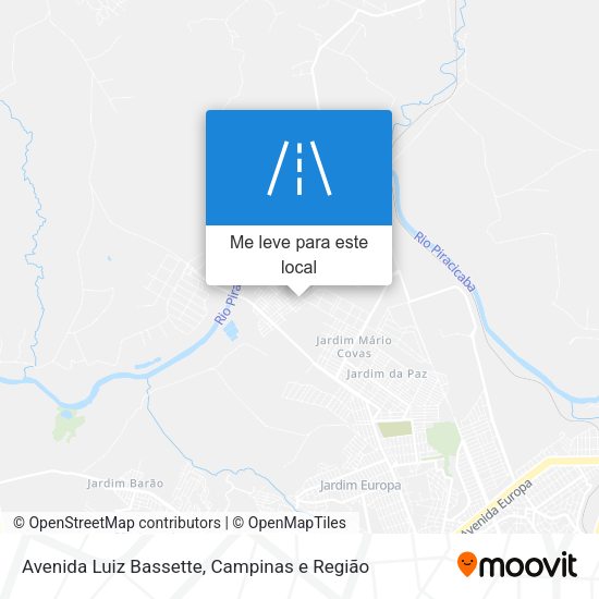 Avenida Luiz Bassette mapa
