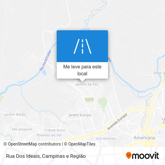 Rua Dos Ideais mapa