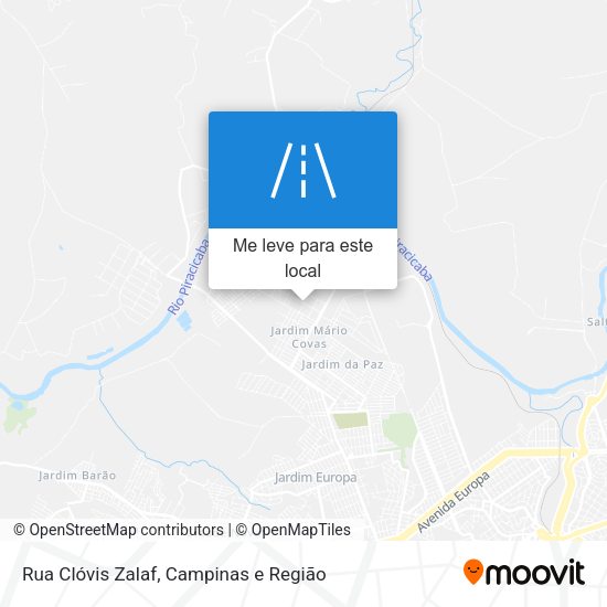 Rua Clóvis Zalaf mapa