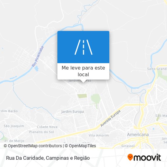 Rua Da Caridade mapa