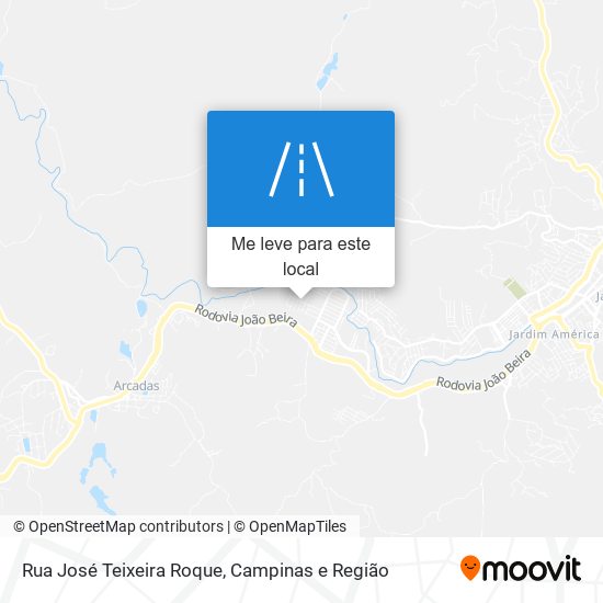 Rua José Teixeira Roque mapa