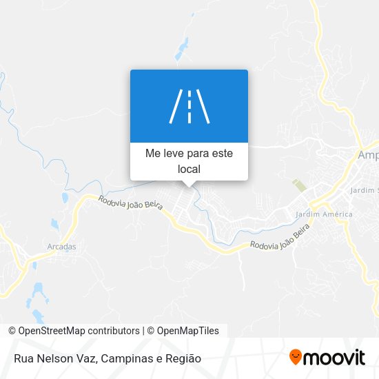 Rua Nelson Vaz mapa
