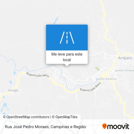 Rua José Pedro Moraes mapa