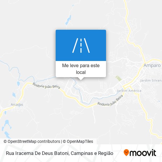 Rua Iracema De Deus Batoni mapa