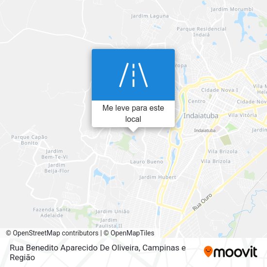 Rua Benedito Aparecido De Oliveira mapa