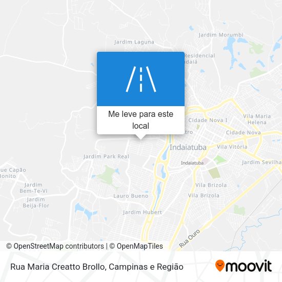 Rua Maria Creatto Brollo mapa