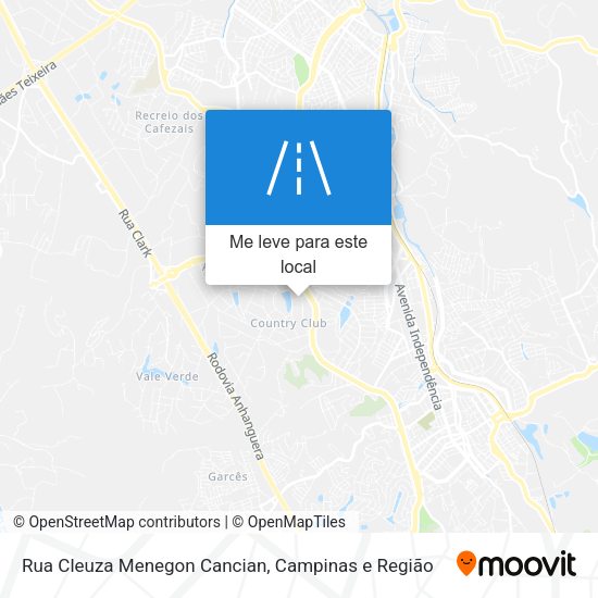 Rua Cleuza Menegon Cancian mapa