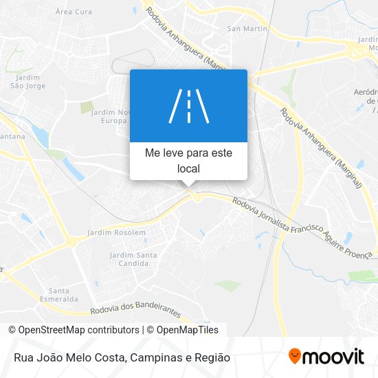 Rua João Melo Costa mapa