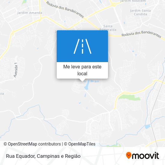 Rua Equador mapa