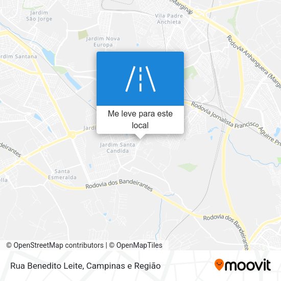 Rua Benedito Leite mapa