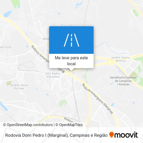 Rodovia Dom Pedro I (Marginal) mapa
