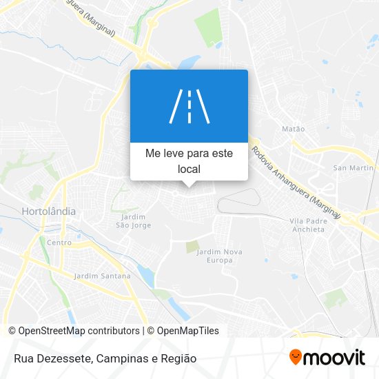 Rua Dezessete mapa