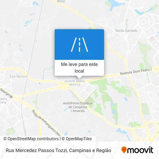 Rua Mercedez Passos Tozzi mapa