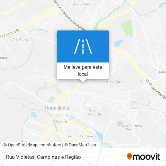 Rua Violetas mapa