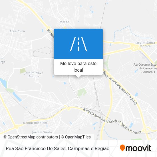 Rua São Francisco De Sales mapa