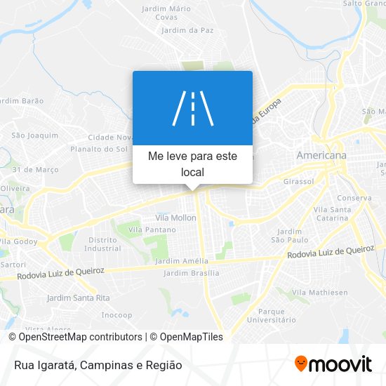 Rua Igaratá mapa