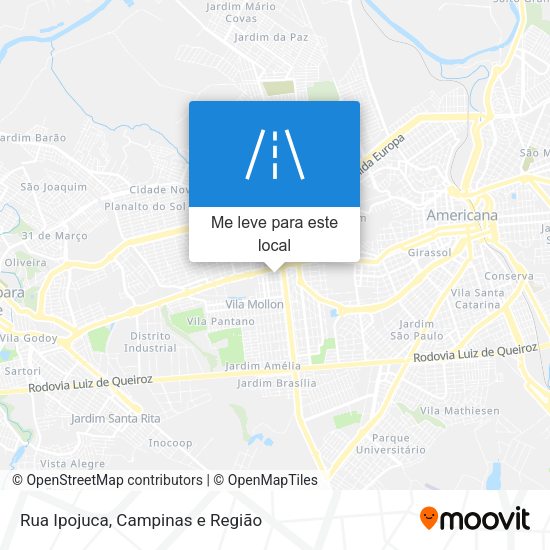 Rua Ipojuca mapa