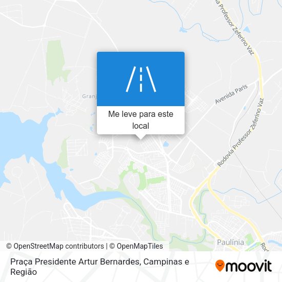 Praça Presidente Artur Bernardes mapa