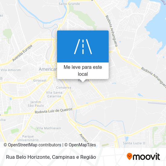 Rua Belo Horizonte mapa