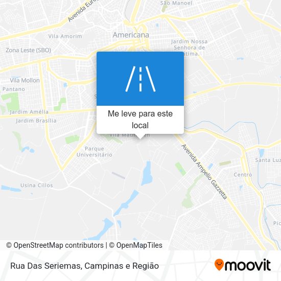 Rua Das Seriemas mapa