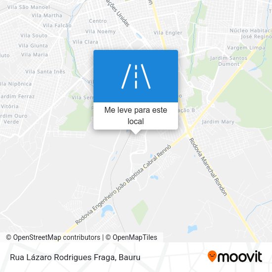 Rua Lázaro Rodrigues Fraga mapa