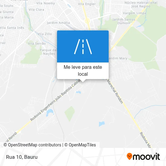 Rua 10 mapa