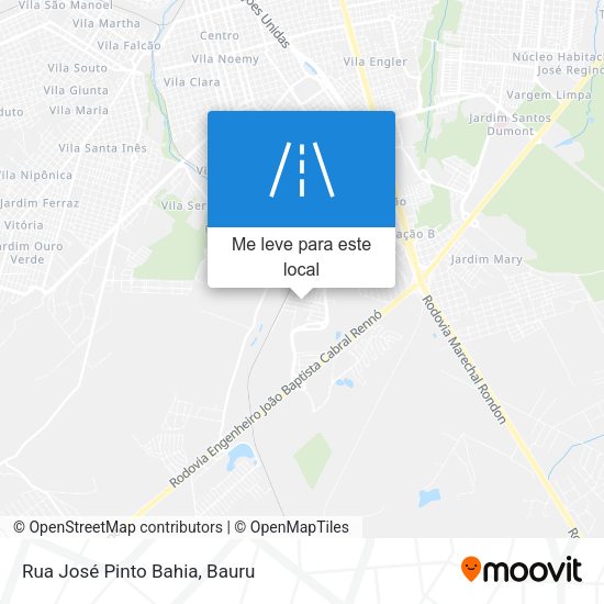 Rua José Pinto Bahia mapa