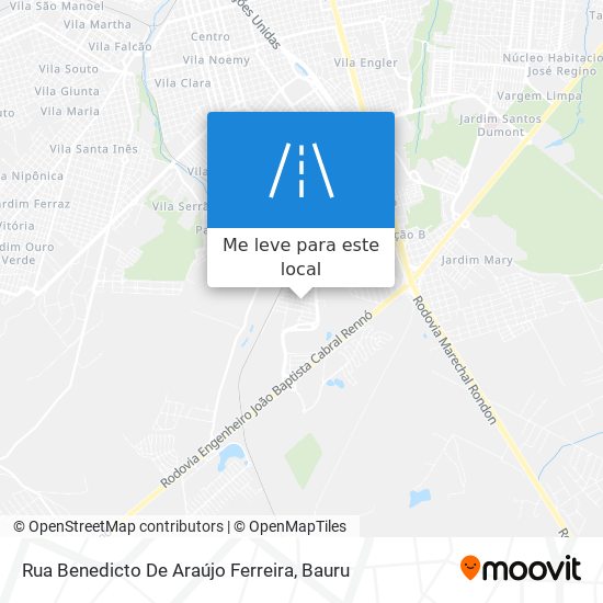 Rua Benedicto De Araújo Ferreira mapa
