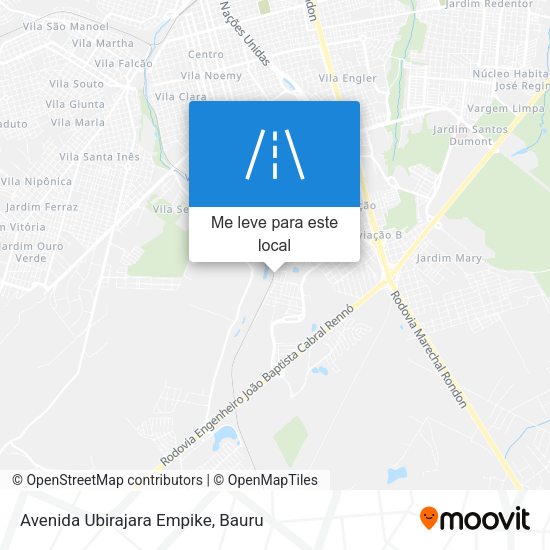 Avenida Ubirajara Empike mapa