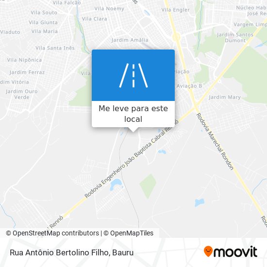 Rua Antônio Bertolino Filho mapa