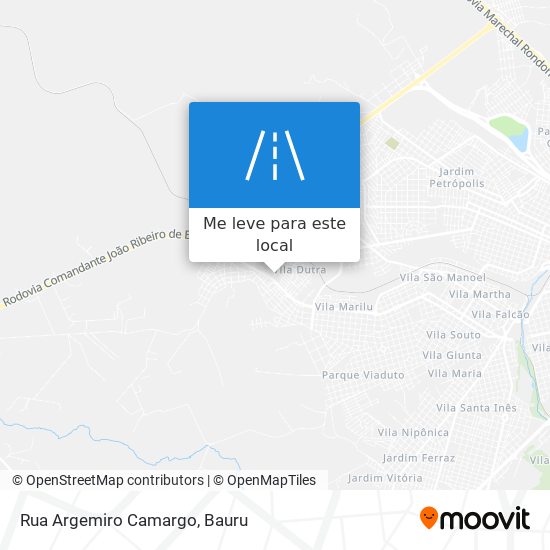 Rua Argemiro Camargo mapa