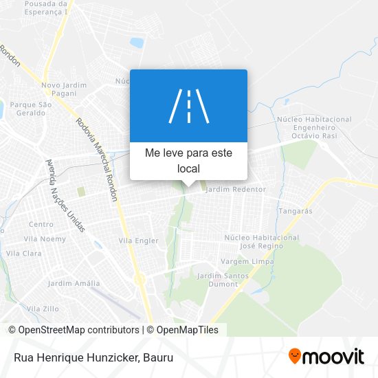 Rua Henrique Hunzicker mapa