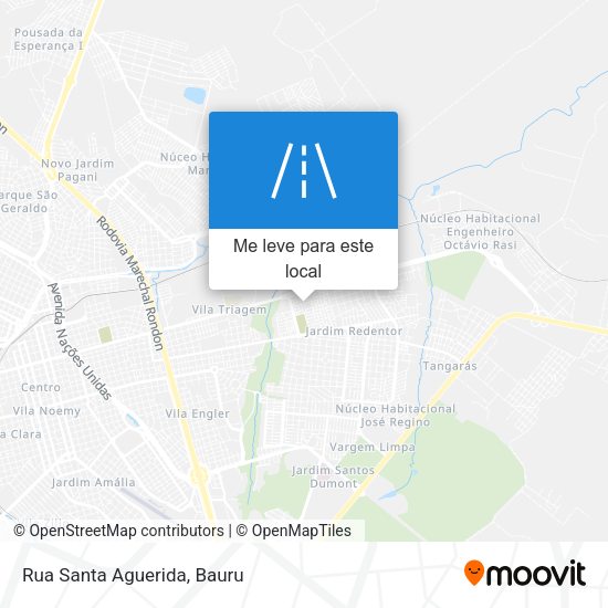Rua Santa Aguerida mapa