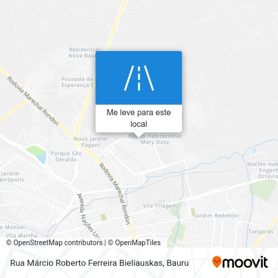 Rua Márcio Roberto Ferreira Bieliauskas mapa