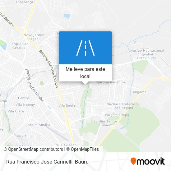 Rua Francisco José Carinelli mapa