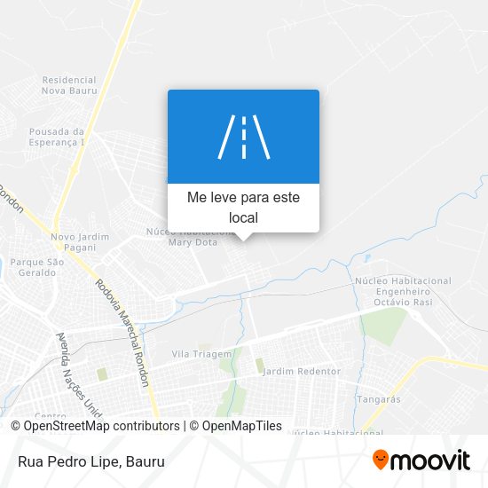 Rua Pedro Lipe mapa