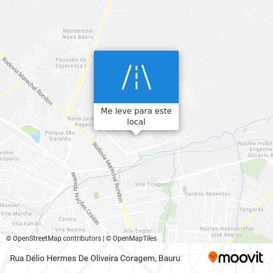 Rua Délio Hermes De Oliveira Coragem mapa