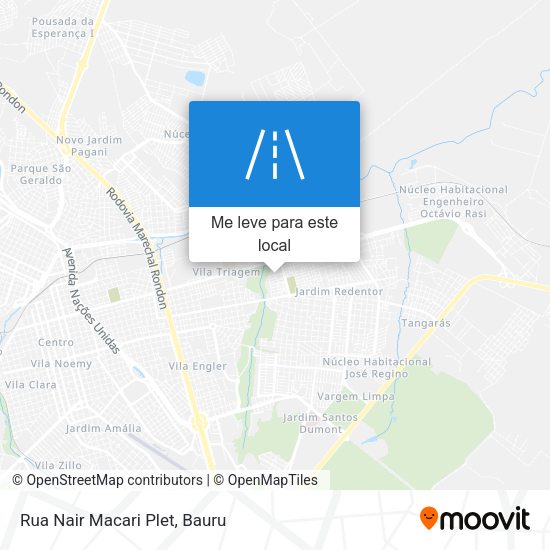 Rua Nair Macari Plet mapa