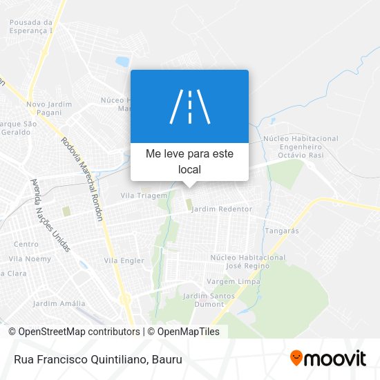 Rua Francisco Quintiliano mapa