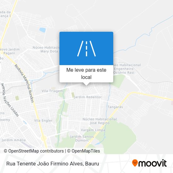 Rua Tenente João Firmino Alves mapa