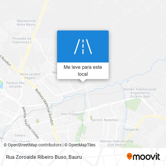 Rua Zoroaide Ribeiro Buso mapa