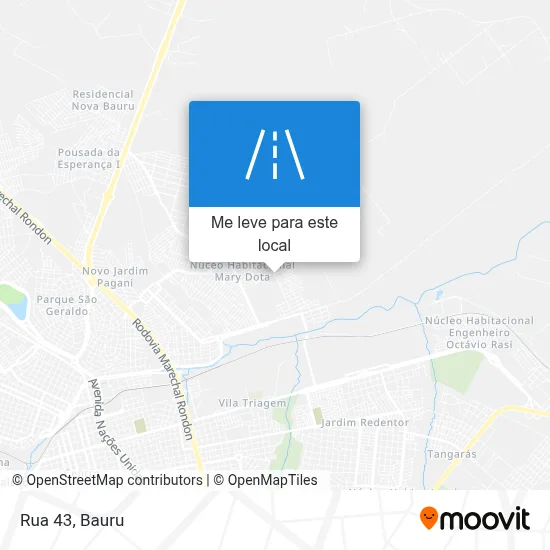 Rua 43 mapa