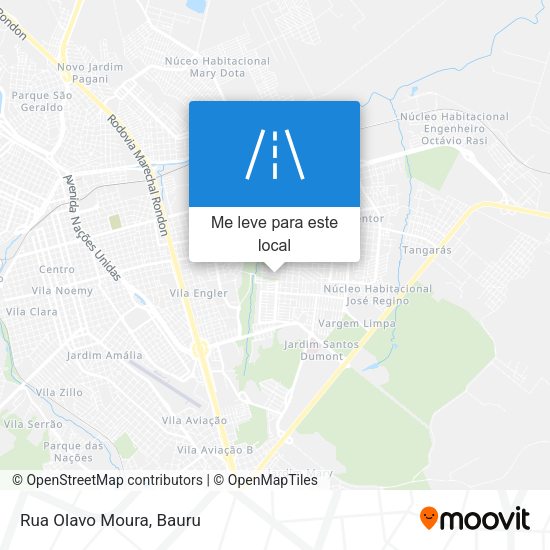 Rua Olavo Moura mapa
