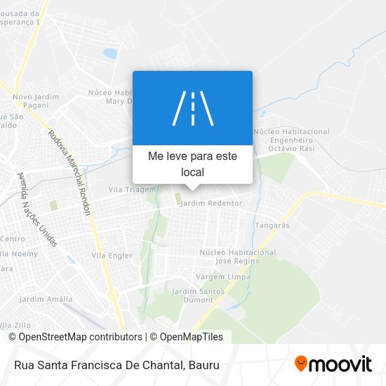 Rua Santa Francisca De Chantal mapa