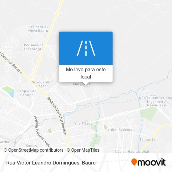 Rua Victor Leandro Domingues mapa