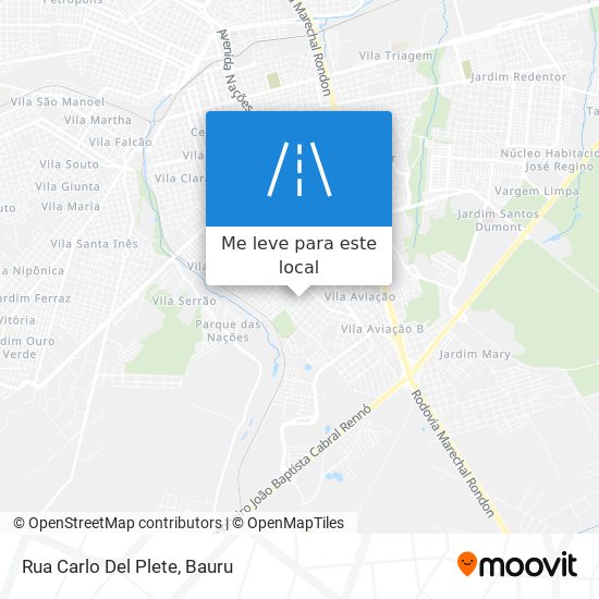 Rua Carlo Del Plete mapa