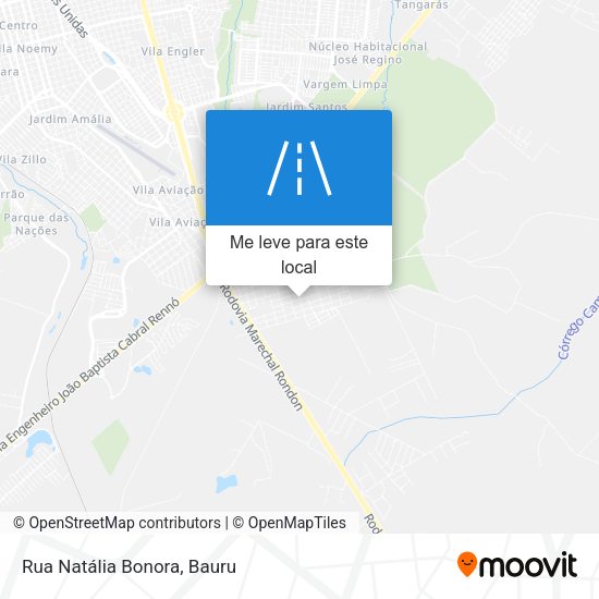Rua Natália Bonora mapa