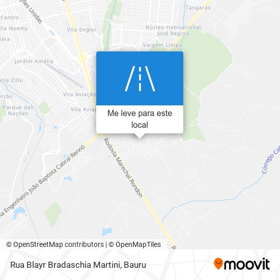 Rua Blayr Bradaschia Martini mapa